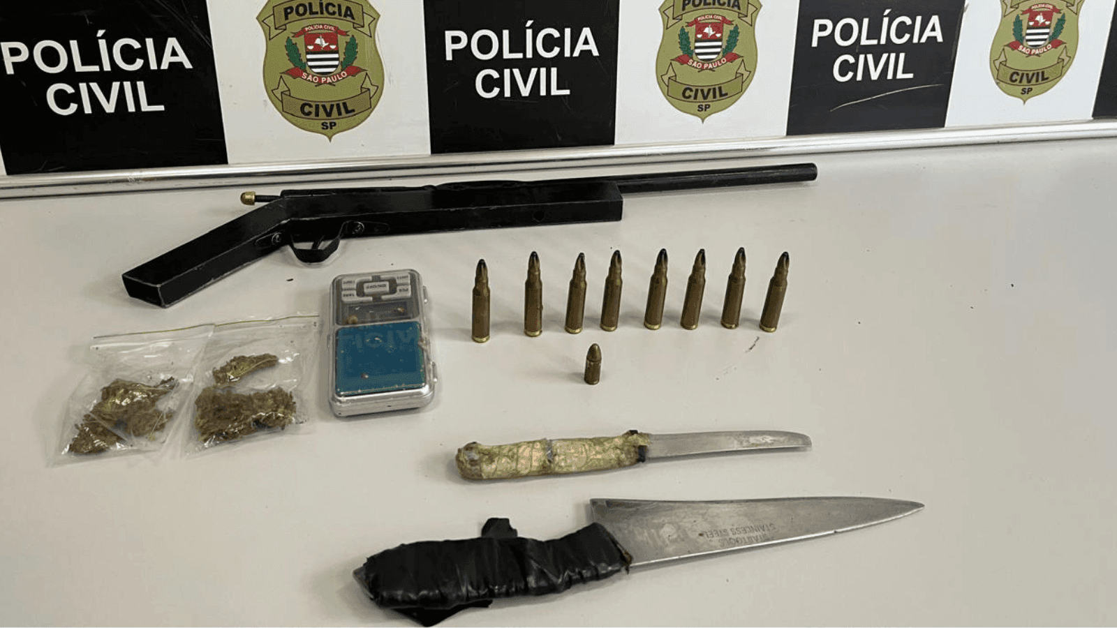 A abordagem e prisão foi na cidade de Dois Córregos