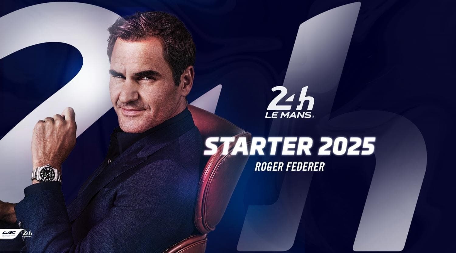Roger Federer dará a bandeirada para largada das 24 Horas de Le Mans 2025