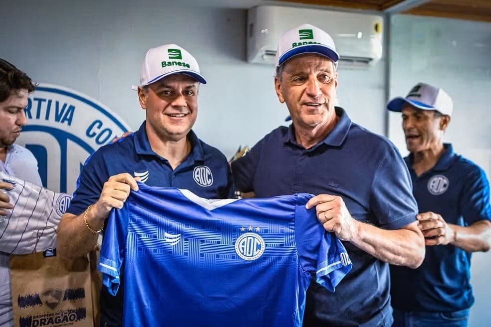 Landim visitou o Confiança e se reuniu com presidente, Pedro Dantas