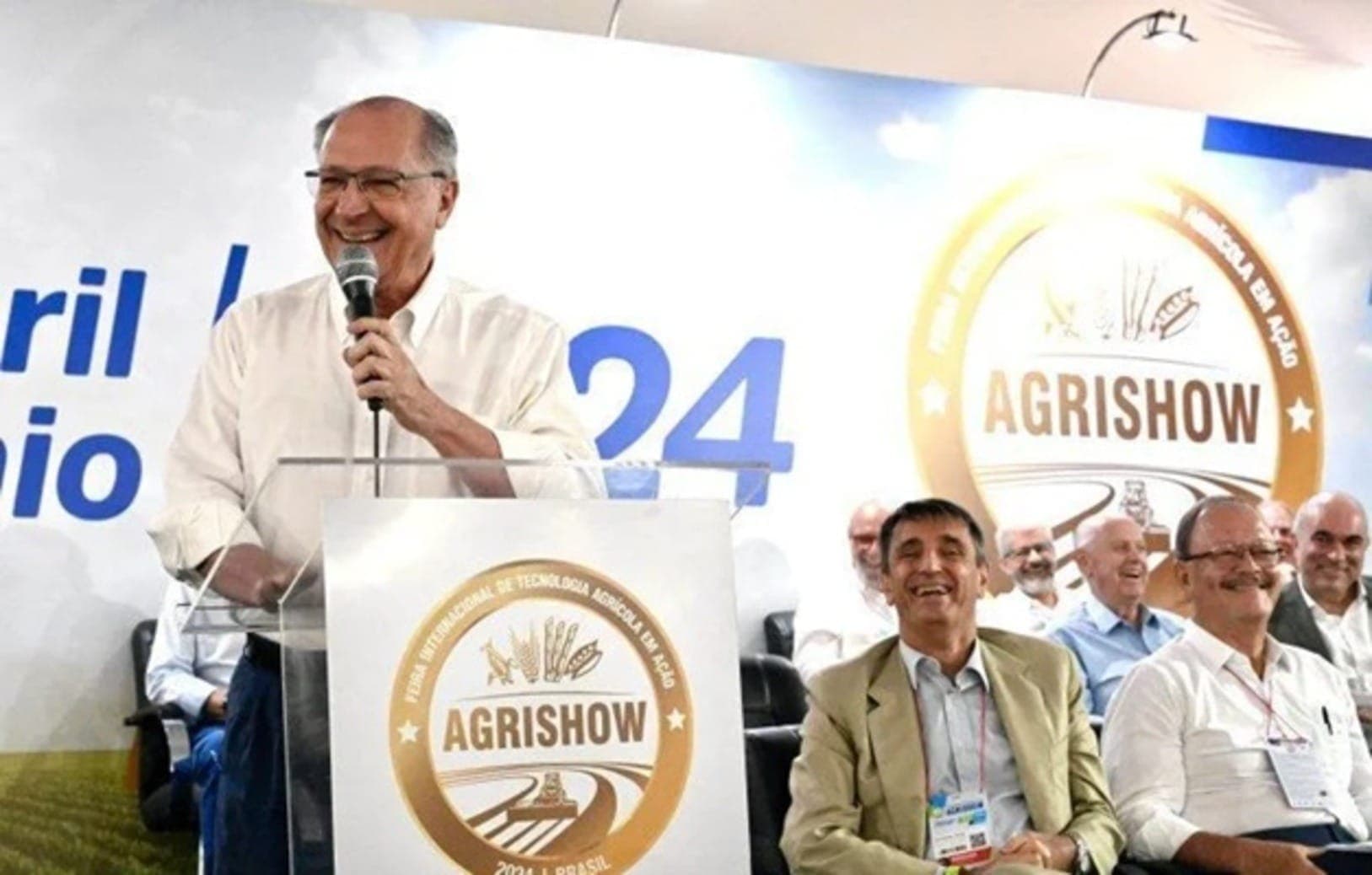 Vice-presidente Geraldo Alckmin na abertura da Agrishow