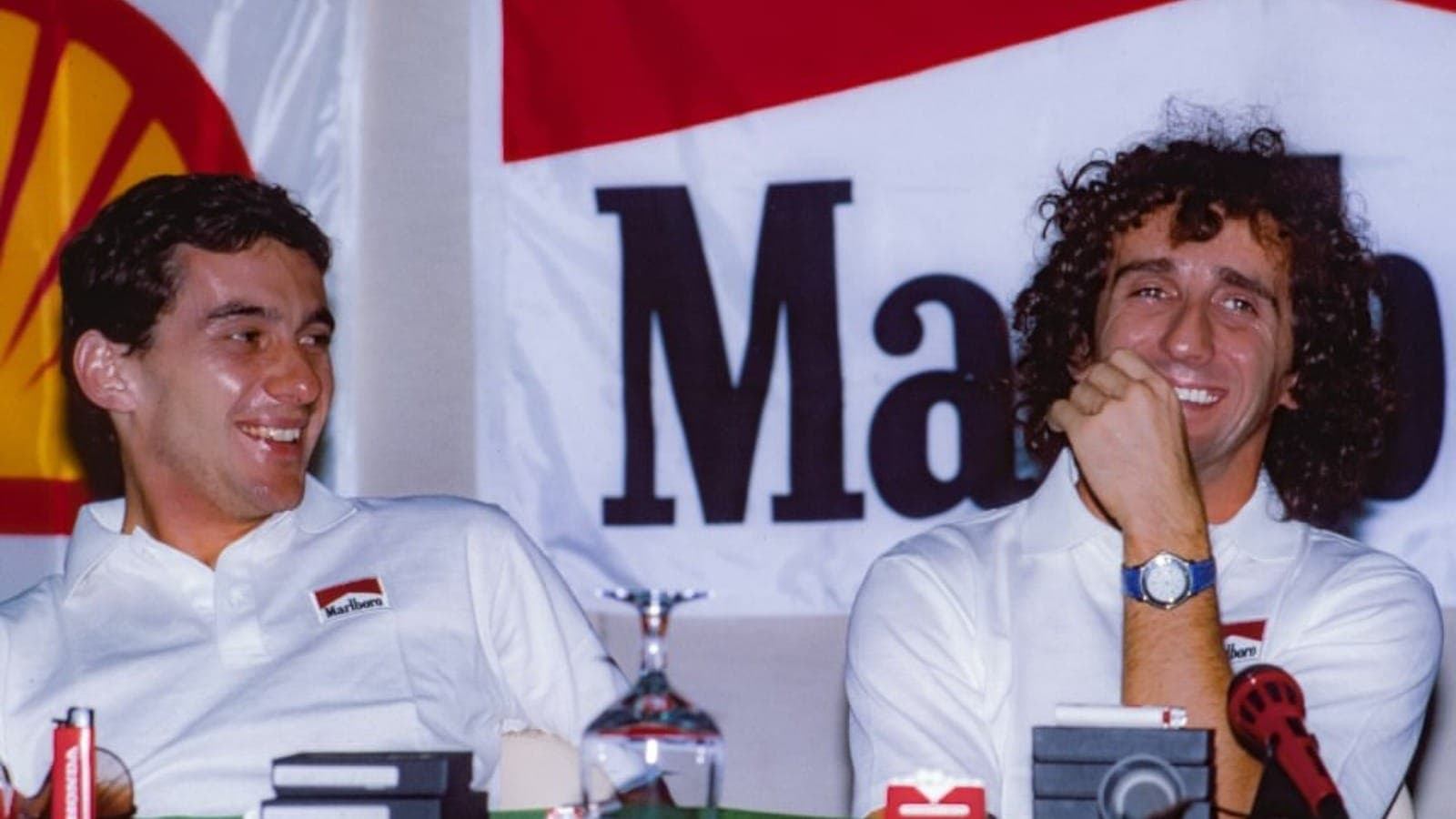 Ayrton Senna e Alain Prost na McLaren
