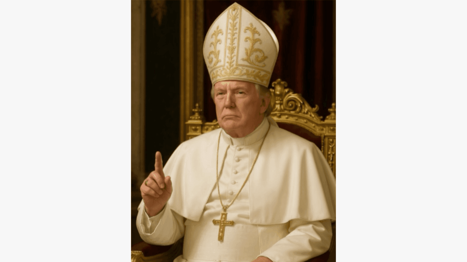 Trump publica foto vestido como Papa às vésperas do Conclave