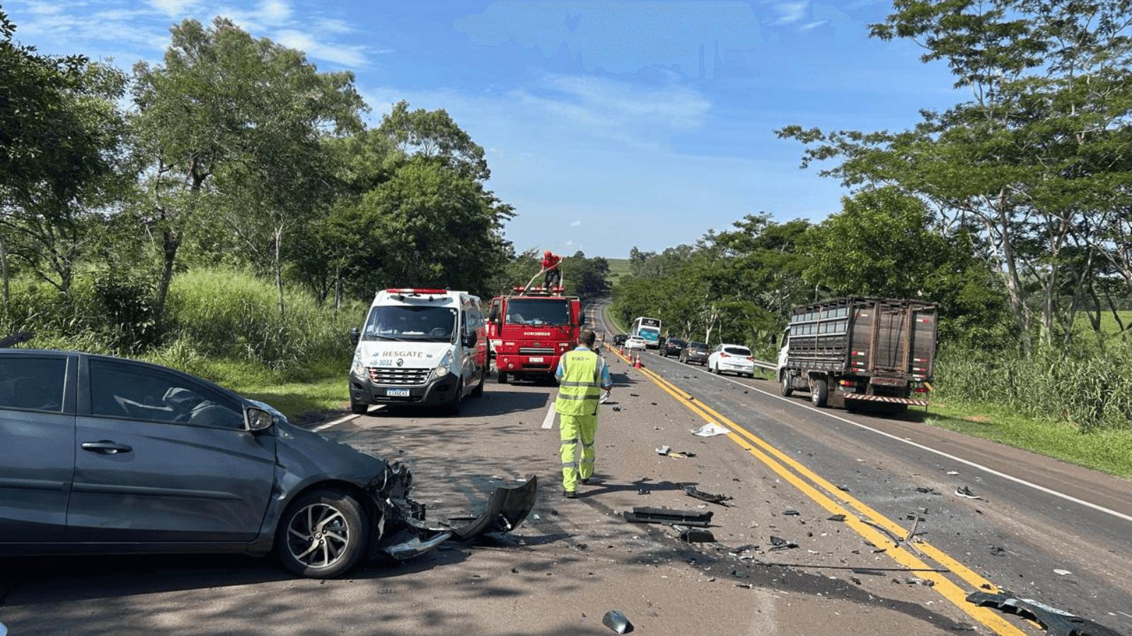 Outro idoso teve ferimentos leves e foi levada para o hospital