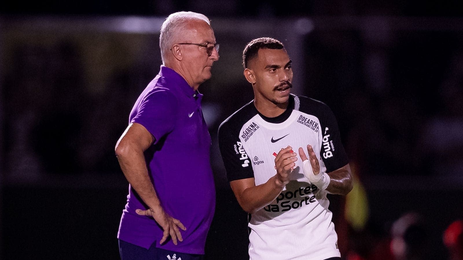 Dorival Júnior e Matheuzinho, do Corinthians