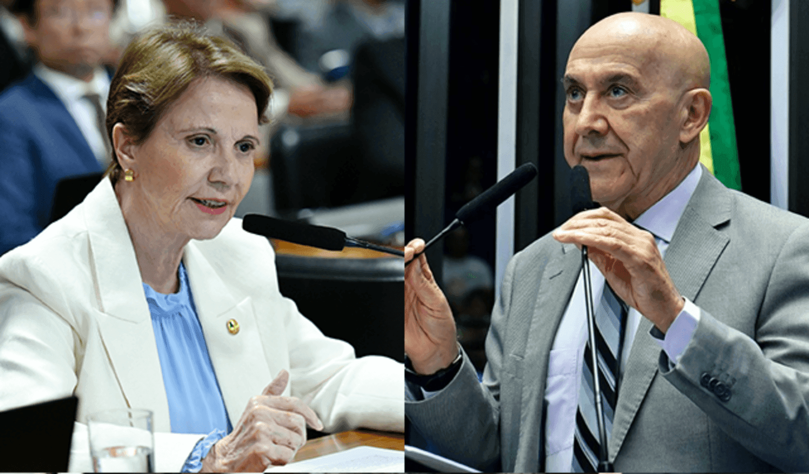 Senadores Tereza Cristina (PP-MS) e Confúcio Moura (MDB-RO)