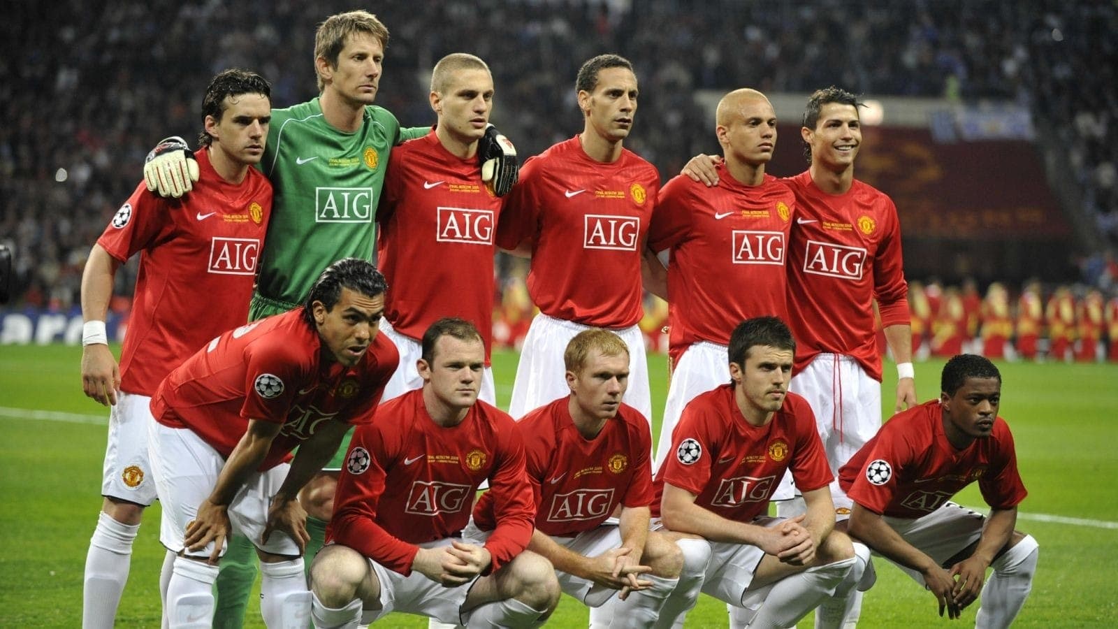 Time do Manchester United campeão da Champions de 2008