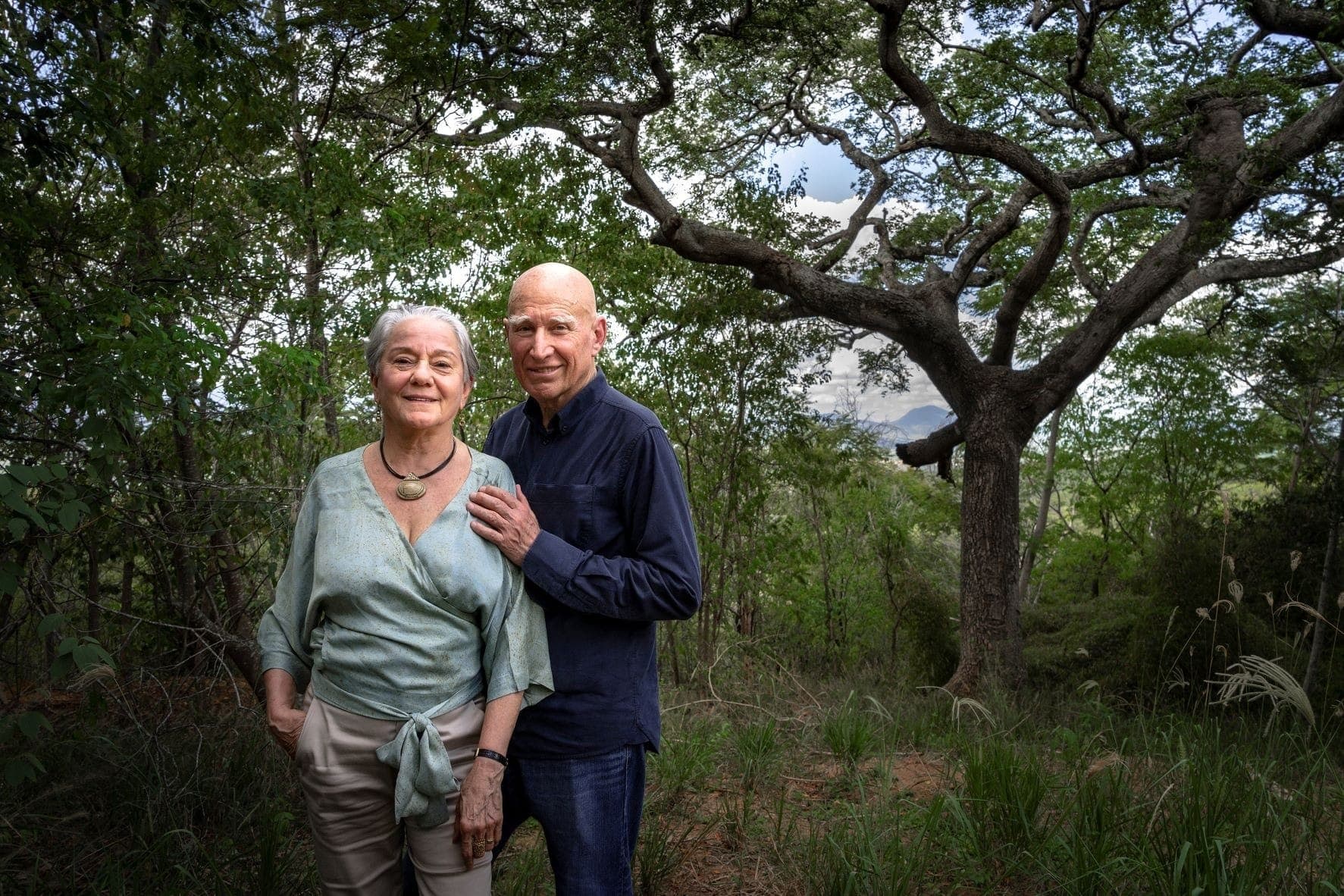 Lélia e Sebastião Salgado na sede do Instituto Terra