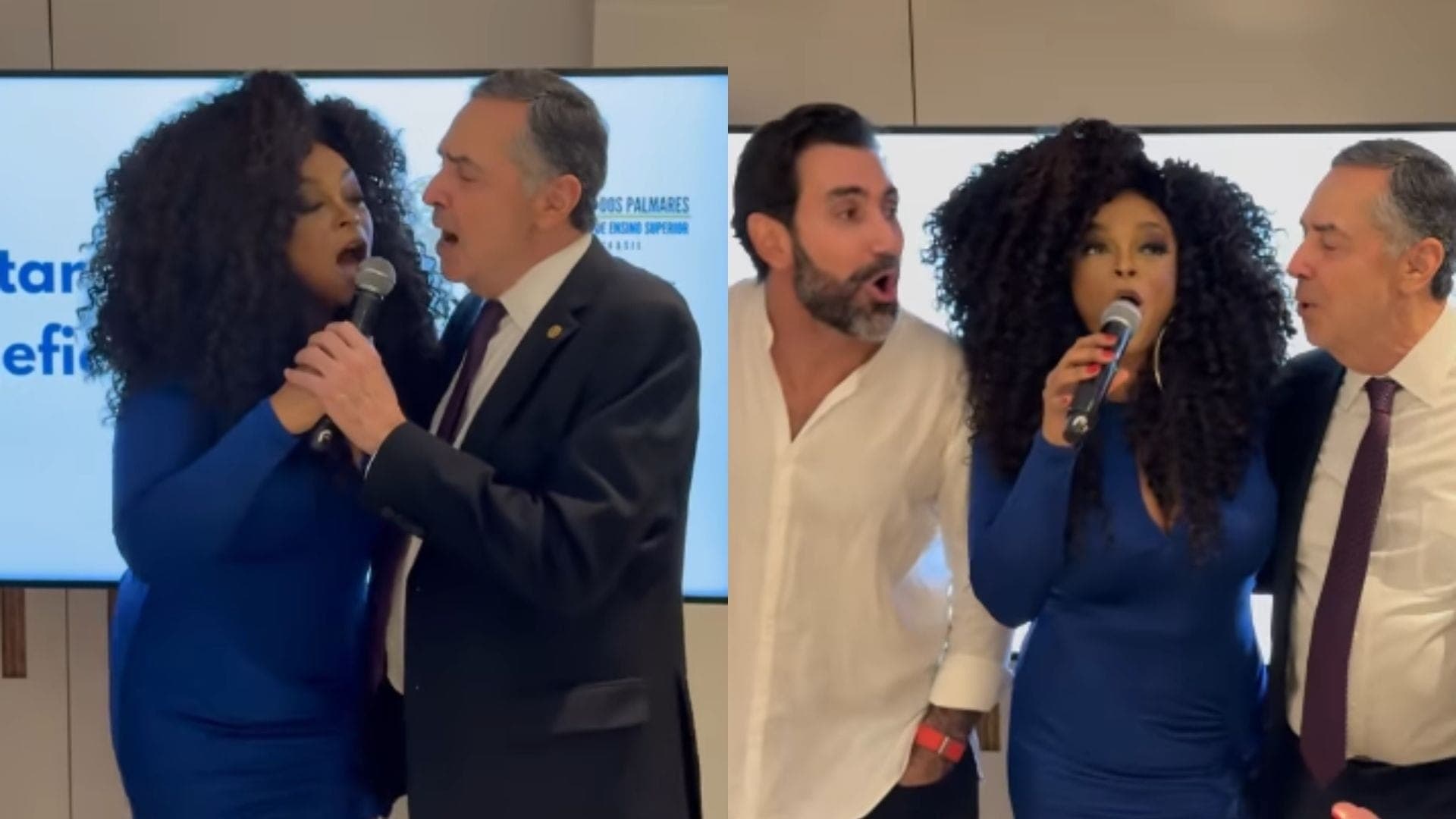 Paula Lima, Luís Roberto Barroso e Diego Barreto