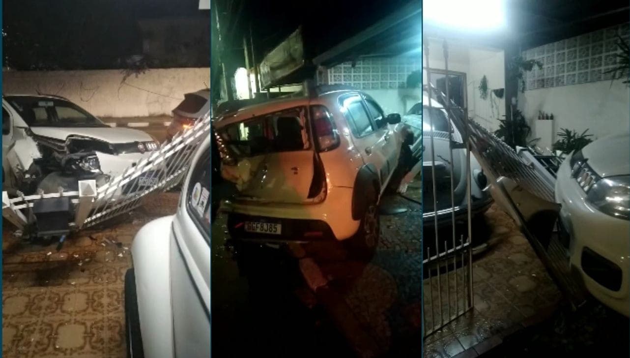 Pelas redes sociais, a dona da casa disse que o motorista que provou o acidente fugiu do local
