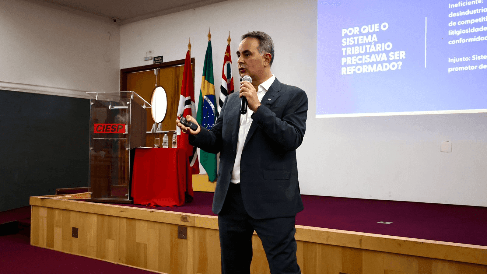 A palestra foi com o presidente da Afresp, Rodrigo Spada