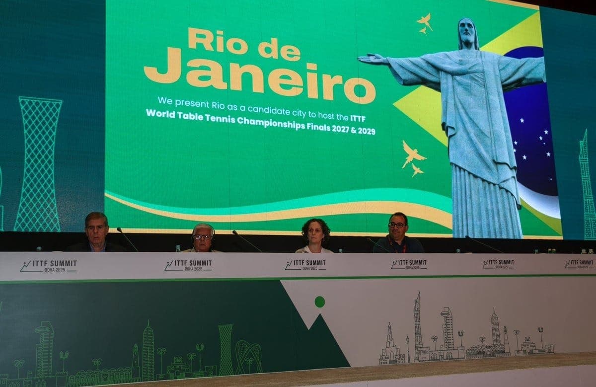 Rio será a sede do Mundial de tênis de mesa de 2029