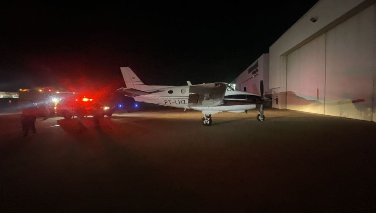 Aeronave conseguiu pousar em segurança no Aeroporto de Jundiaí