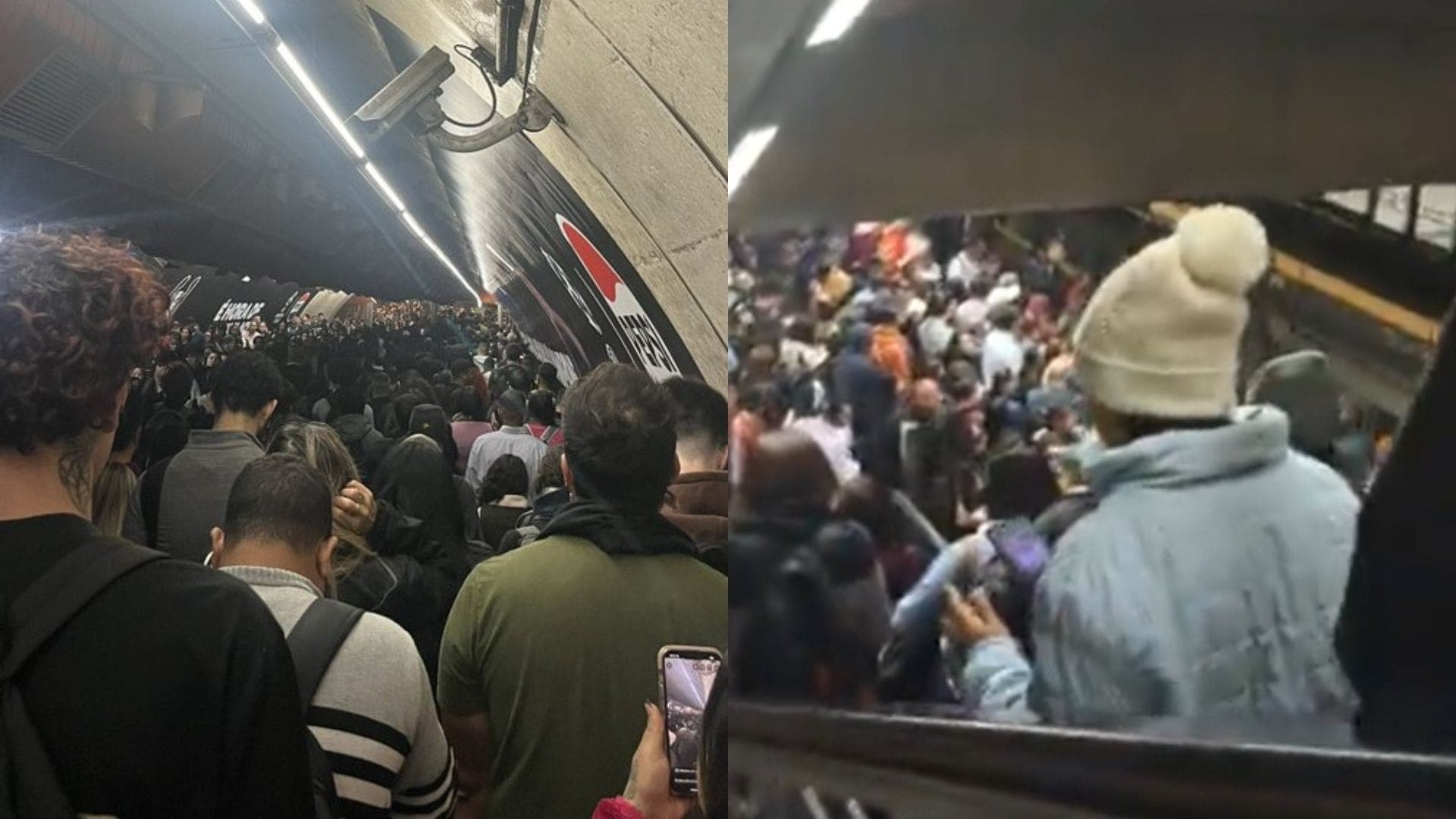 Usuários das redes sociais compartilharam o transtorno na Linha 4-Amarela