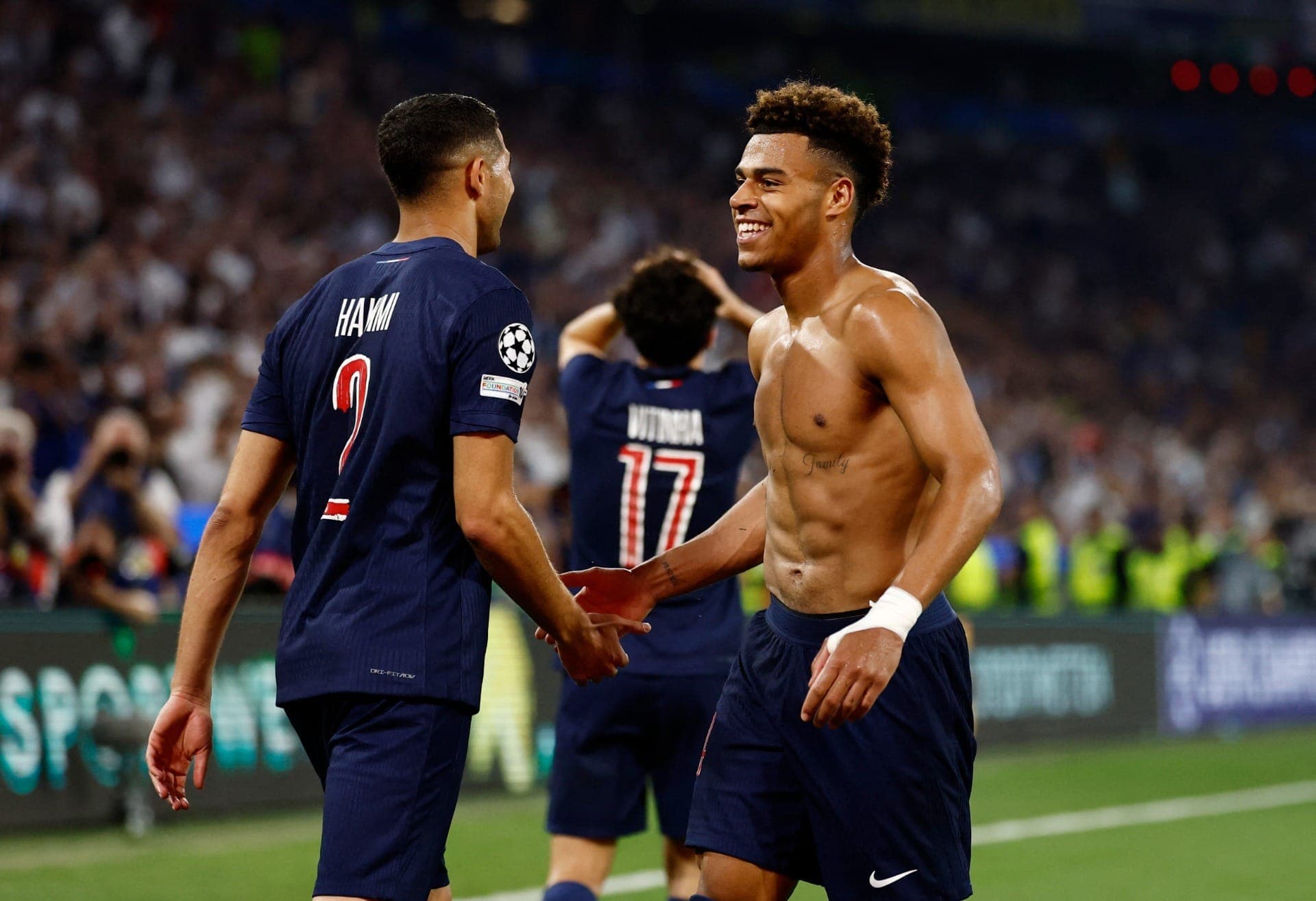 Doué faz o terceiro do PSG contra a Inter de Milão