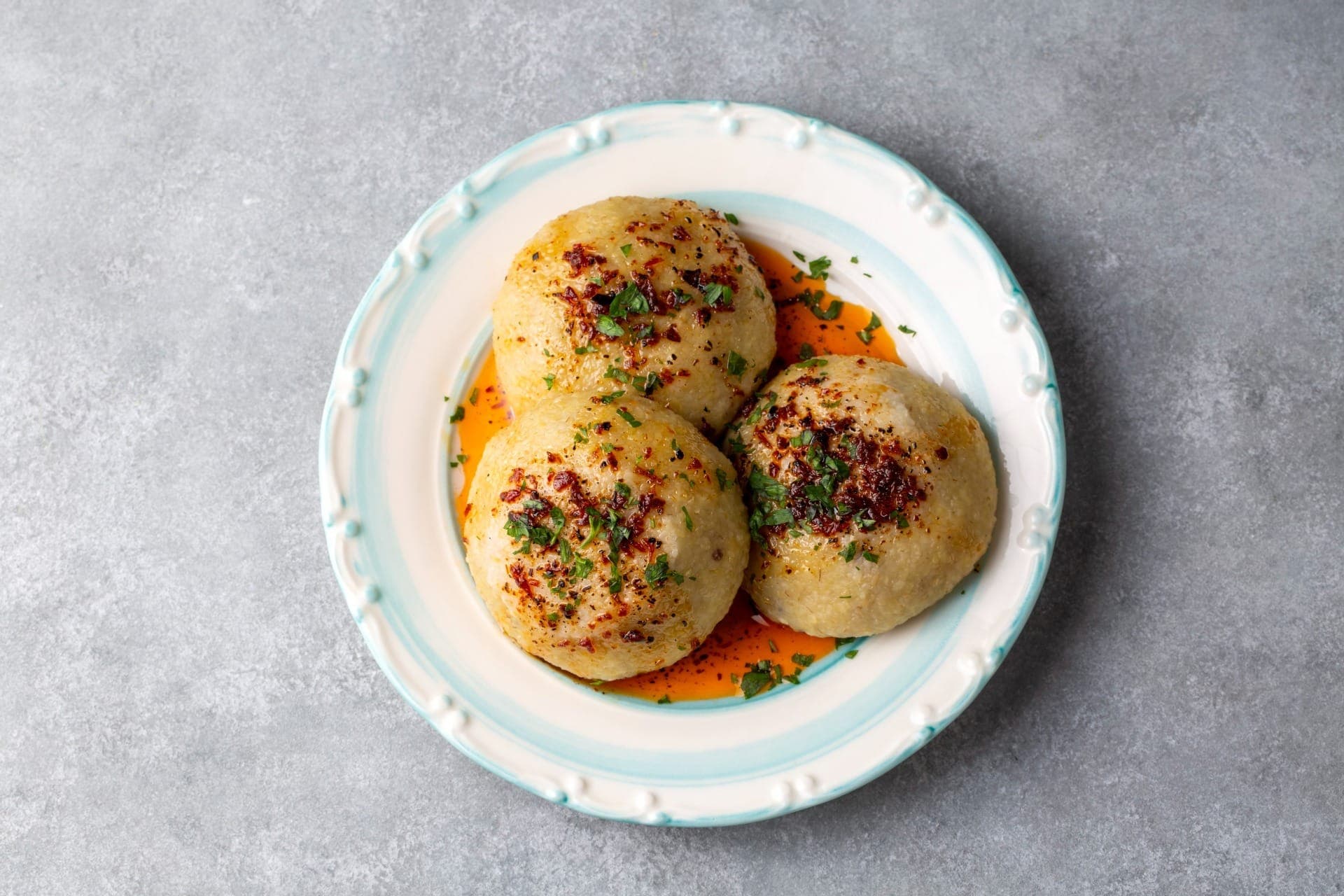 Bolinho de batata feito na air fryer