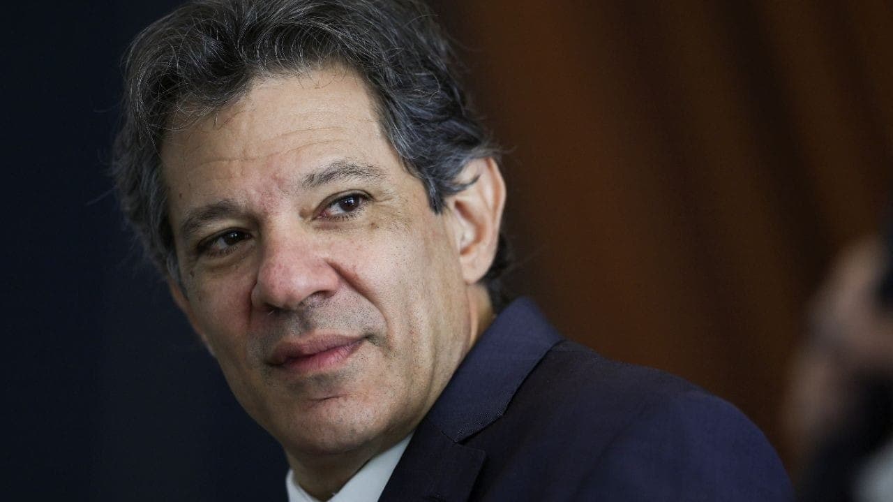 Ministro da Fazenda, Fernando Haddad durante entrevista em Brasília
