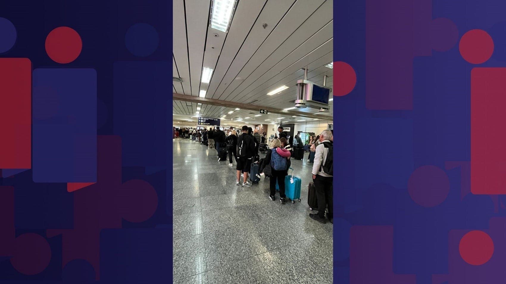 Filas atrasa passageiros e dificulta o fluxo no Aeroporto