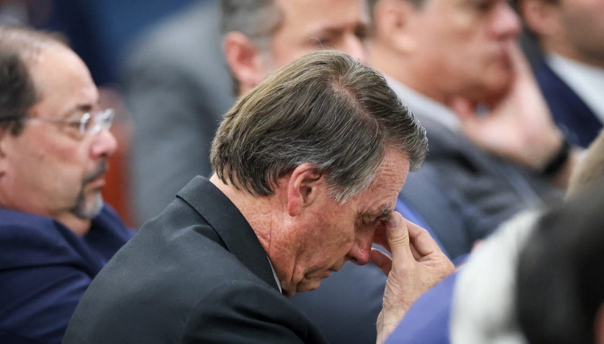 Jair Bolsonaro durante depoimento no processo da tentativa de golpe no STF