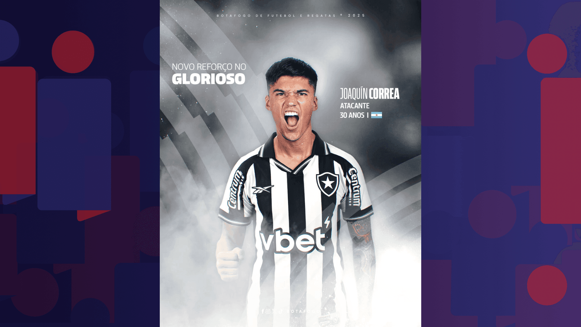 O atacante argentino chega como reforço para a Copa do Mundo de Clubes FIFA