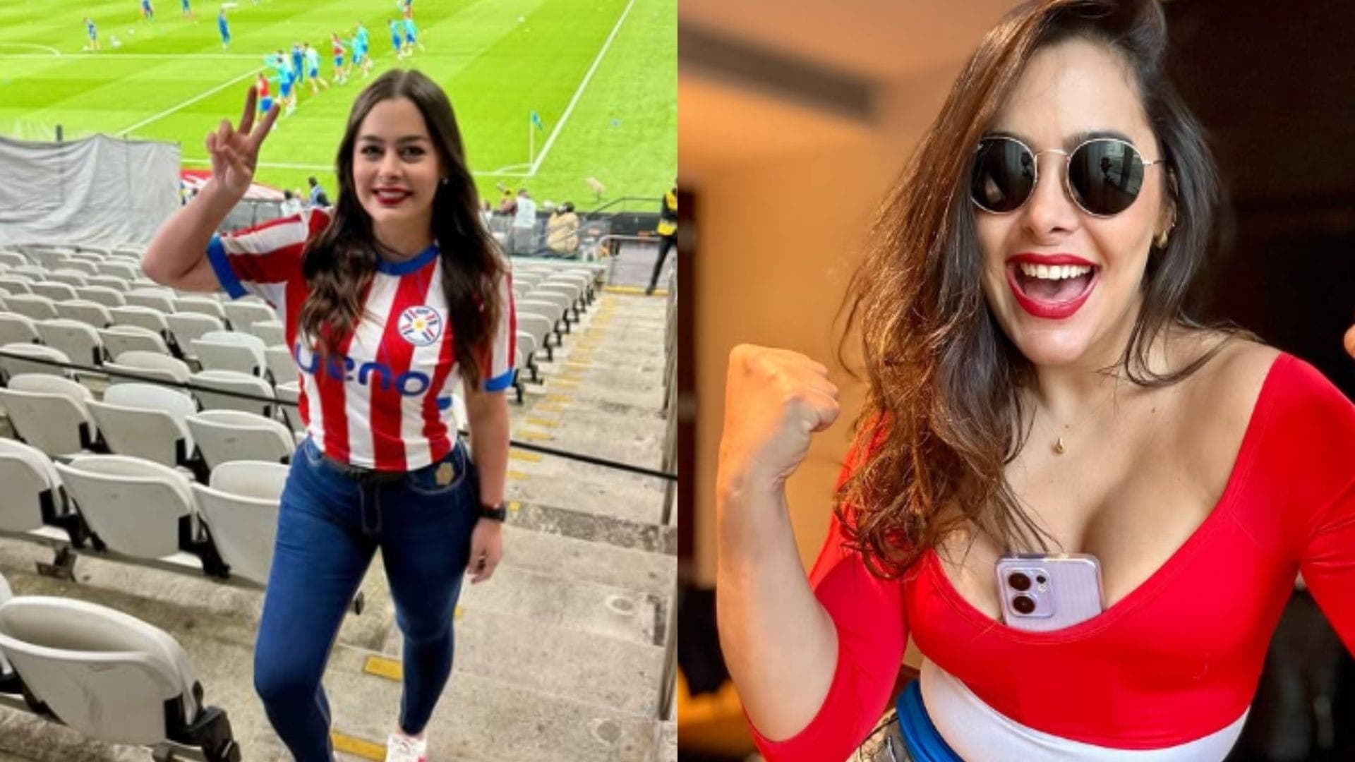 Larissa Riquelme ficou famosa após aparecer com celular nos seios