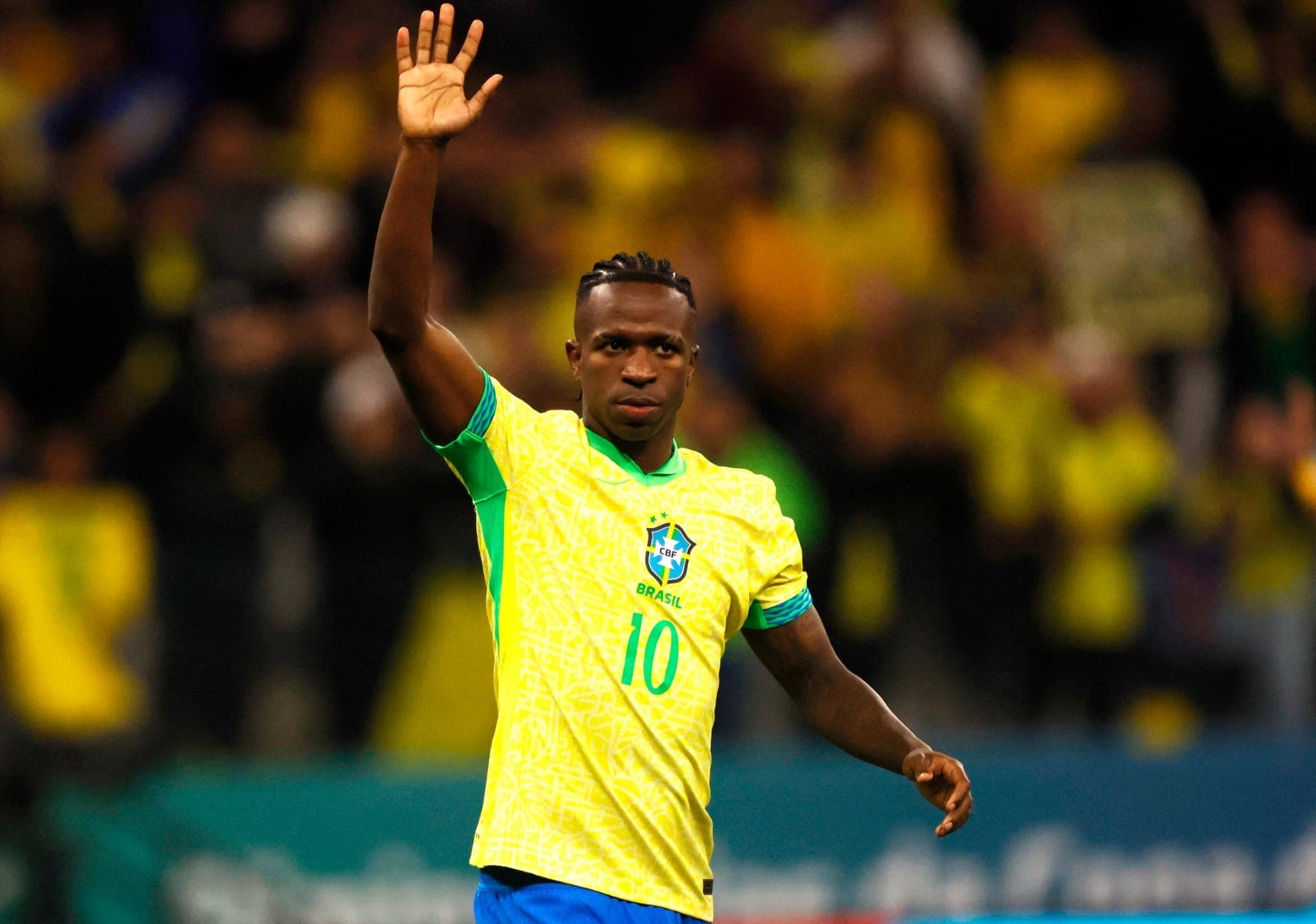 Vini Jr marcou o gol que deu ao Brasil a vitória sobre o Paraguai