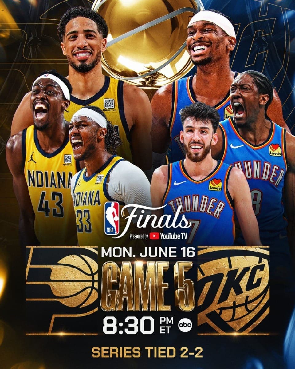 Band transmite jogo 5 das finais da NBA entre Thunder e Pacers