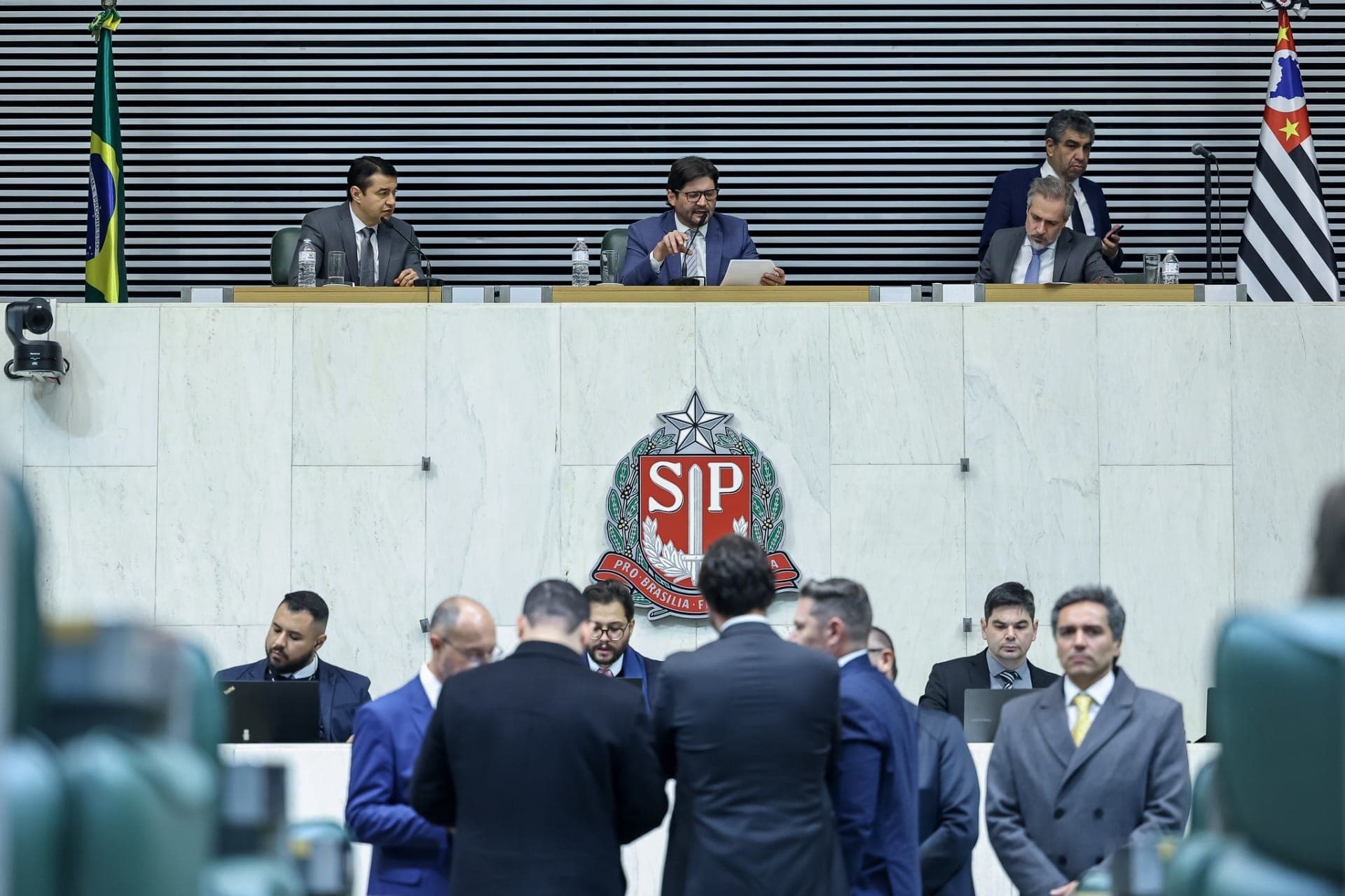 Sessão extraordinária na Assembleia Legislativa do Estado de São Paulo