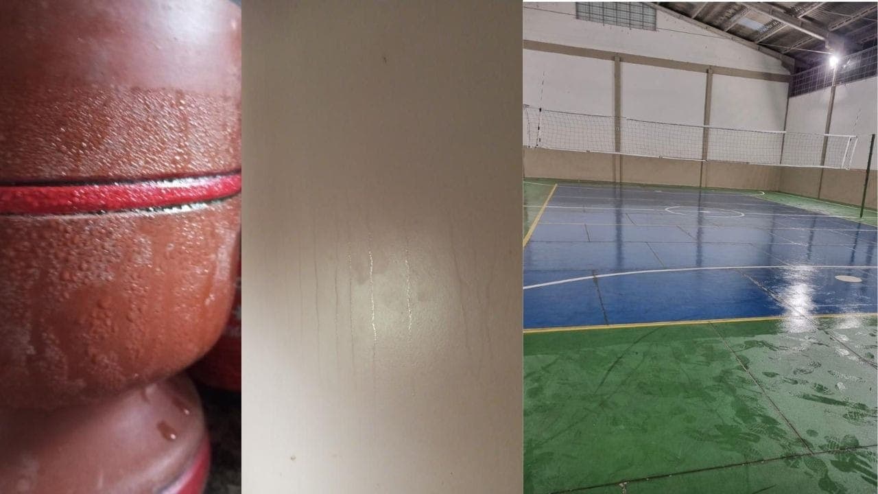 Mudança brusca de temperatura e alta umidade causam condensação nas casas