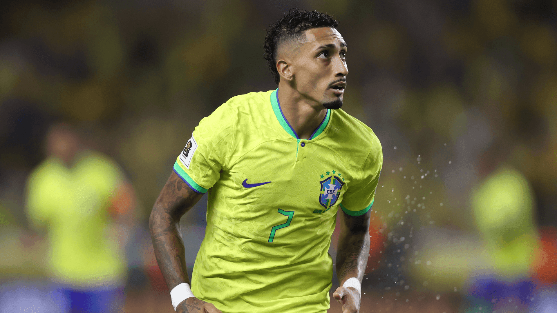 Raphinha jogando pela Seleção Brasileira