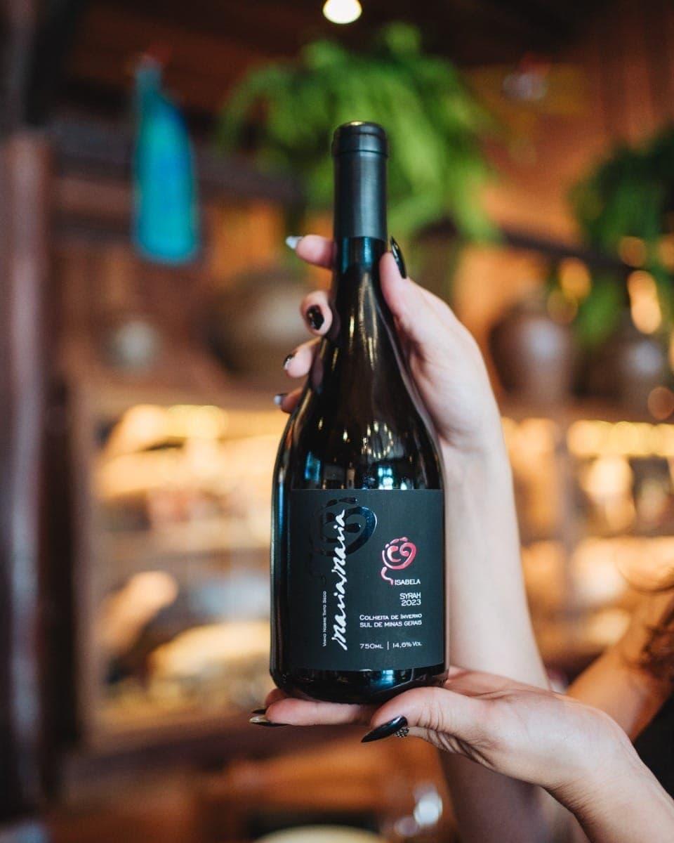 Vinho Isabela Syrah 2023 é produzido em fazenda mineira