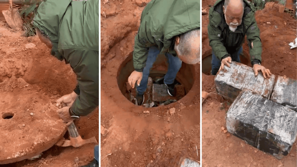 Poço com quase 1 tonelada de maconha é encontrado em Atibaia (SP)