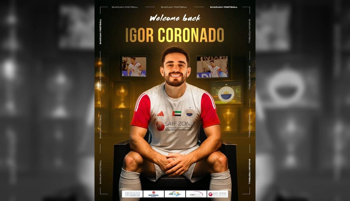 Igor Coronado é anunciado como reforço do Al Sharjah
