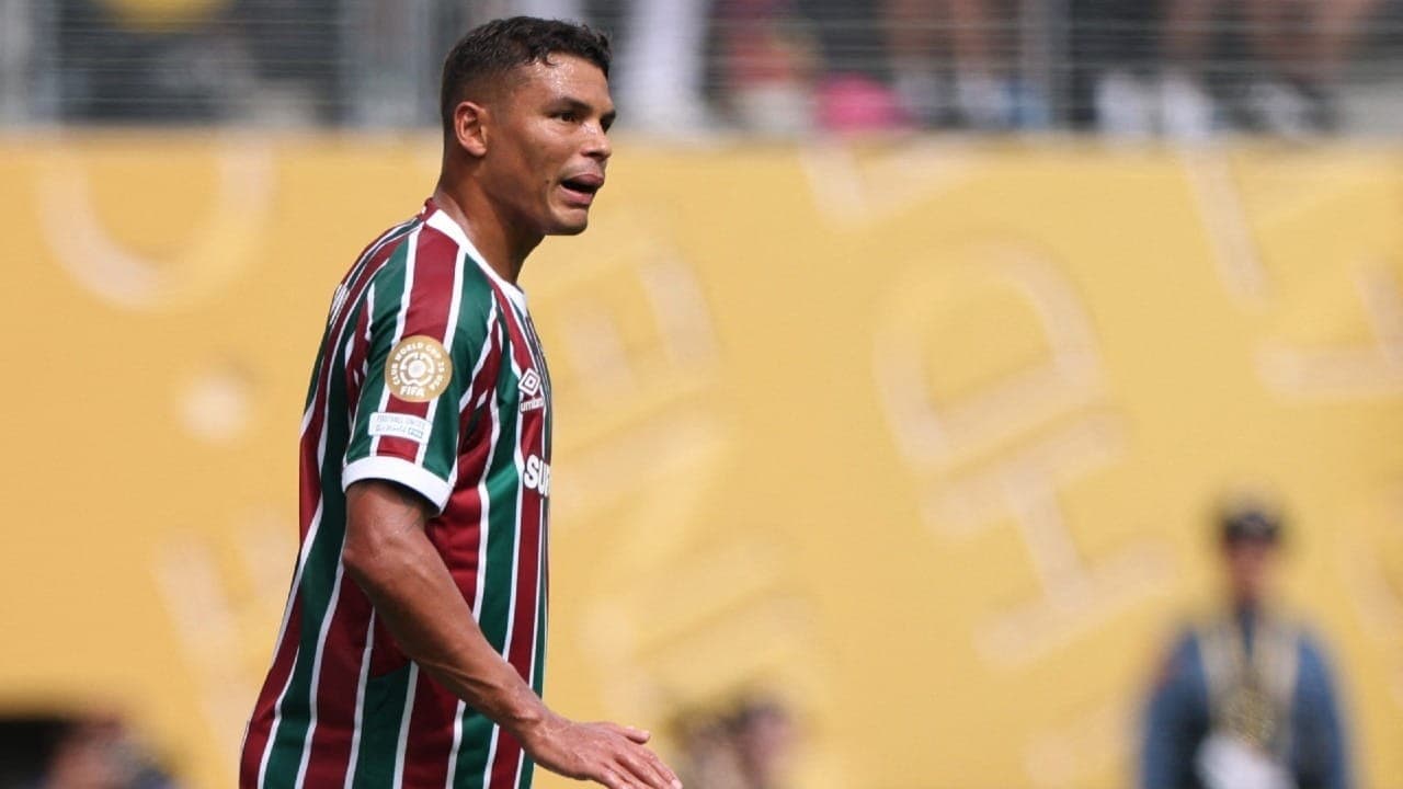 Thiago Silva com o Fluminense durante a semifinal da Copa do Mundo de Clubes
