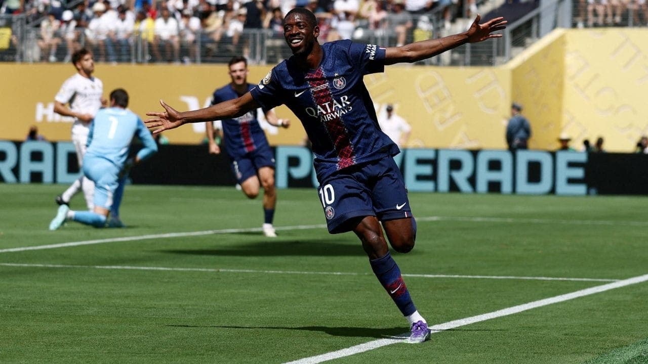 PSG, de Dembélé, já está garantido na próxima Copa de Clubes