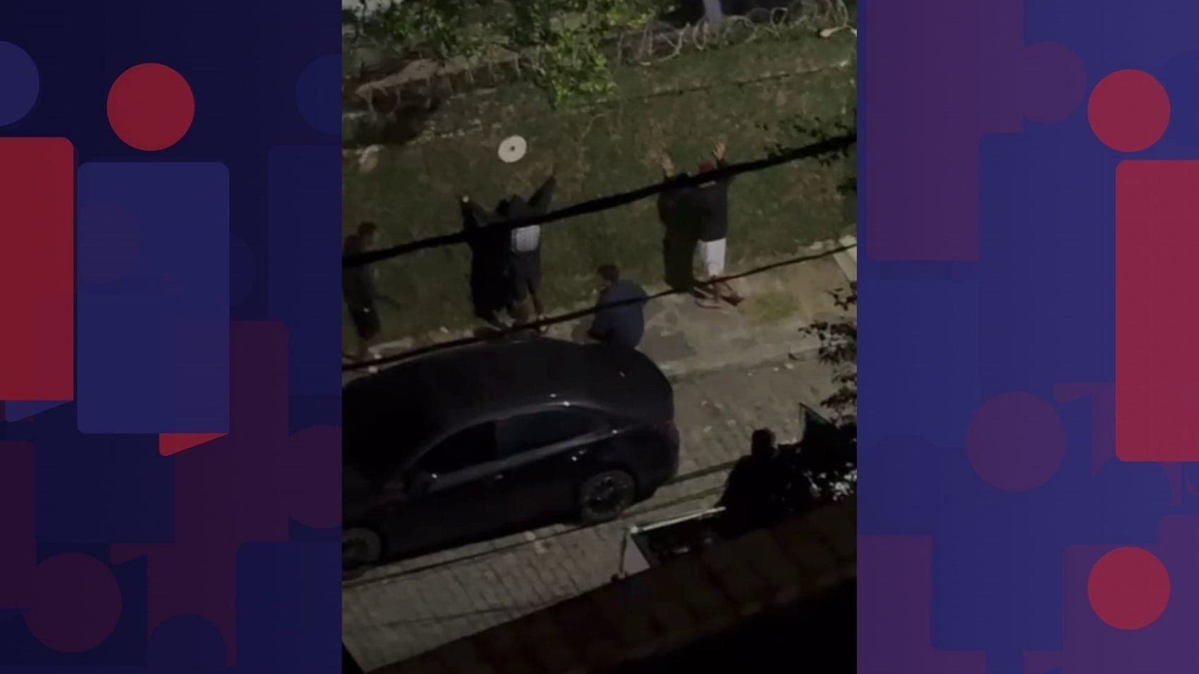 Abordagem dos policiais na madrugada desta terça-feira (22)