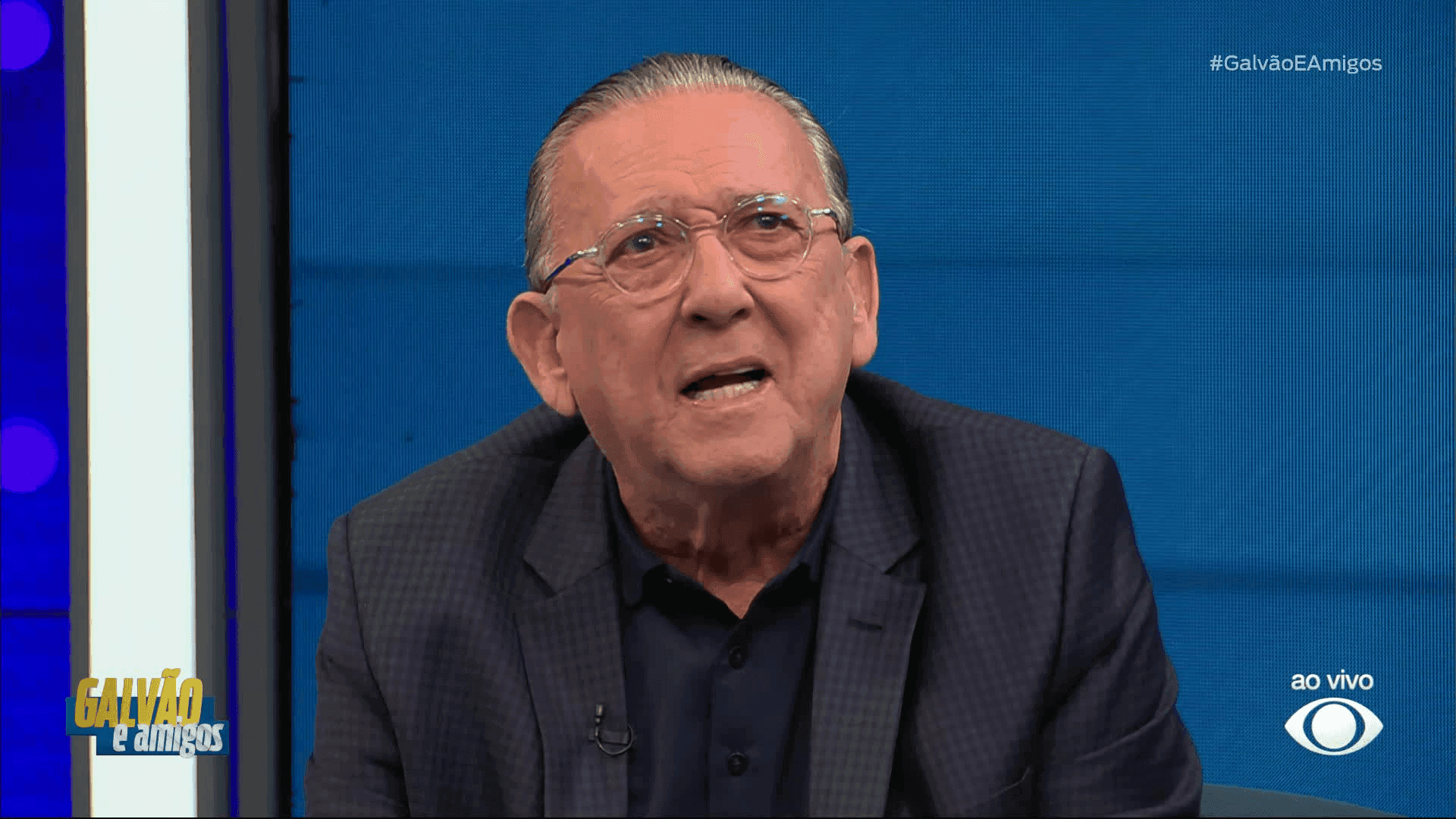 Galvão Bueno durante o Galvão e Amigos