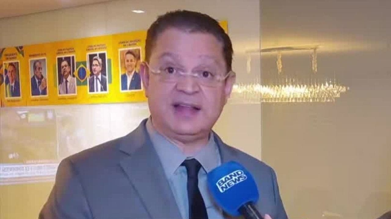 Sóstenes Cavalcante, líder do PL na Câmara, em entrevista para a BandNews TV