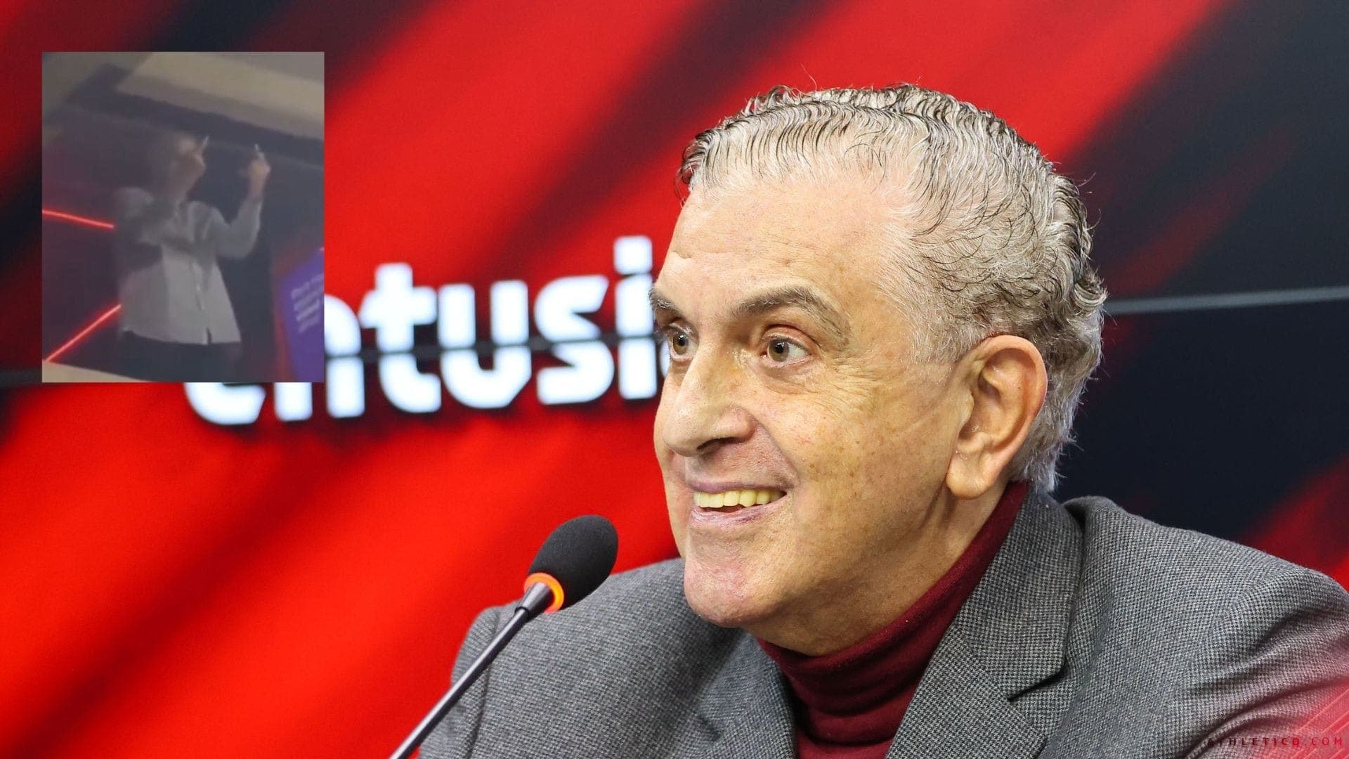 Associação Nosso Atlético quer apuração ética contra Mario Celso Petraglia após gesto obsceno à torcida na Arena da Baixada.