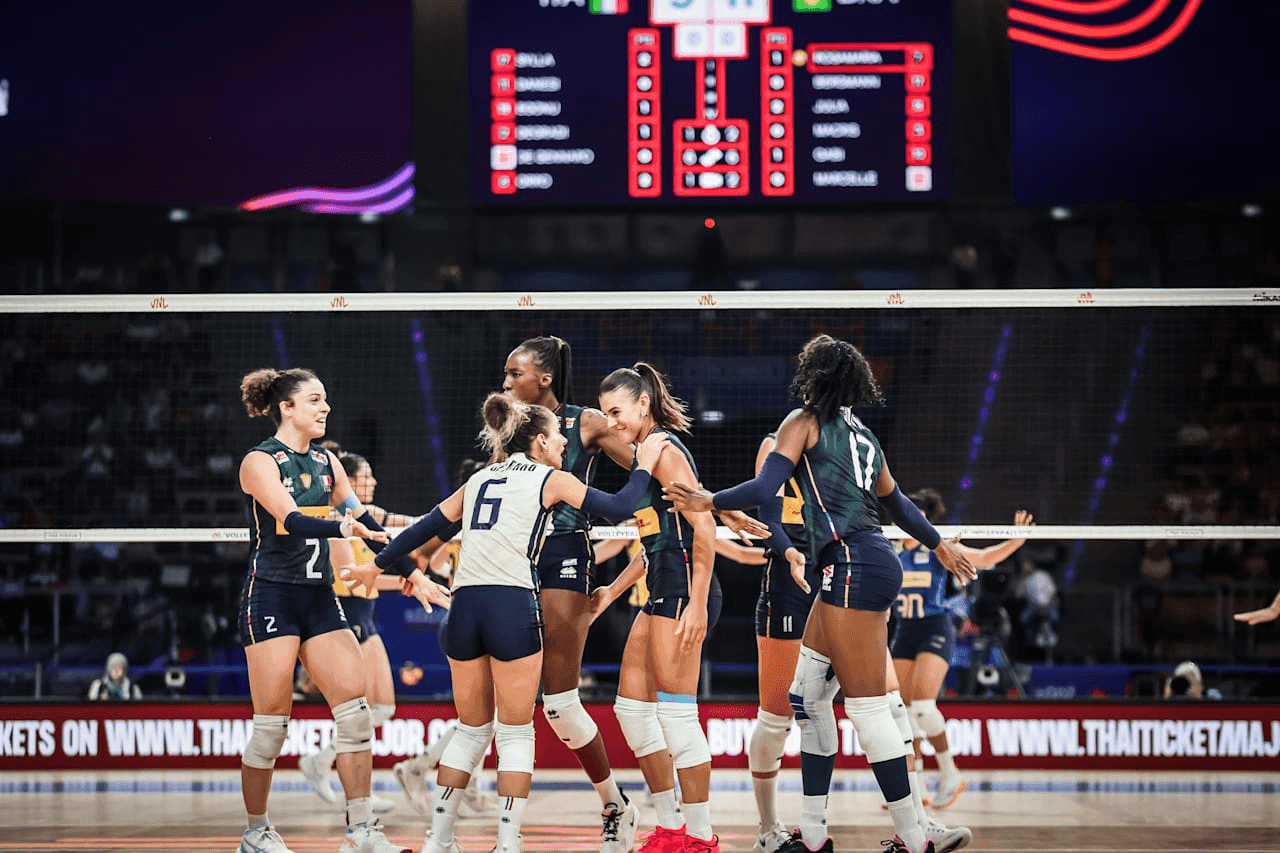 Itália supera Brasil e frustra título inédito na Liga das Nações Feminina