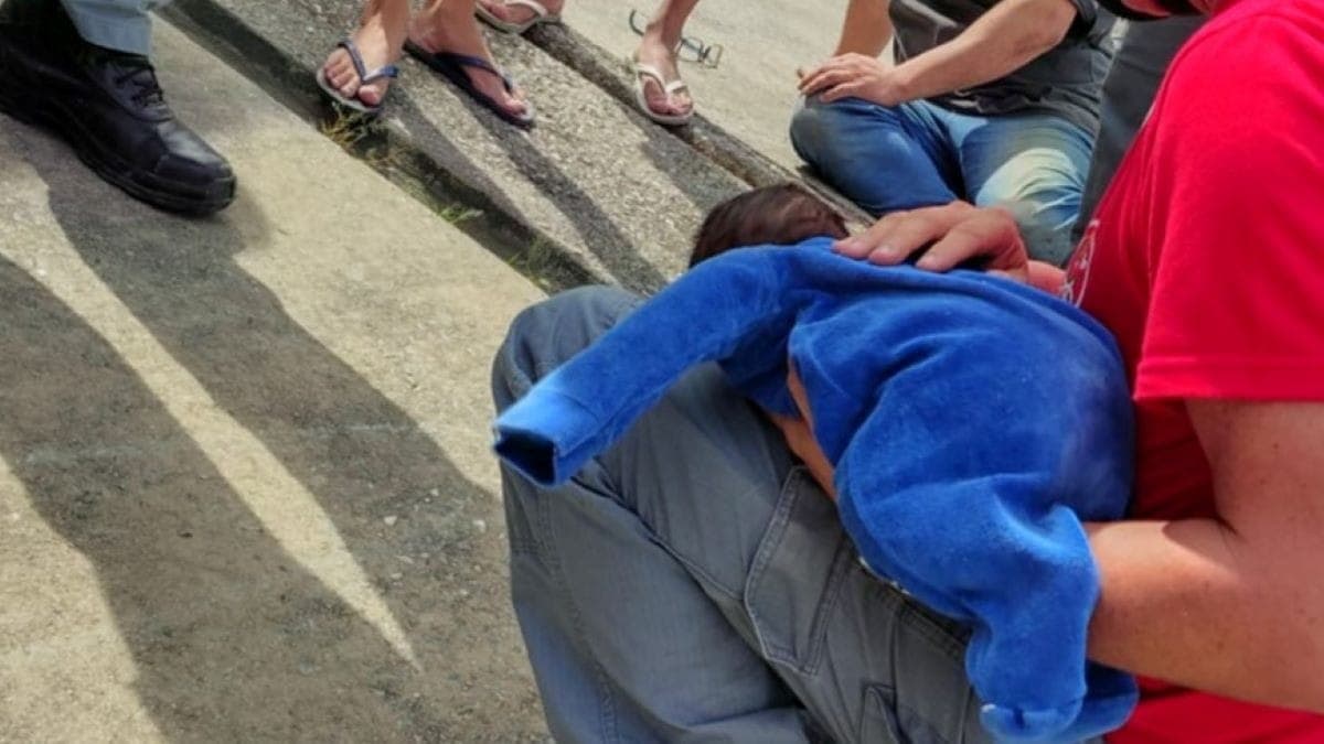 Bebê de apenas dois meses foi socorrida pelos bombeiros