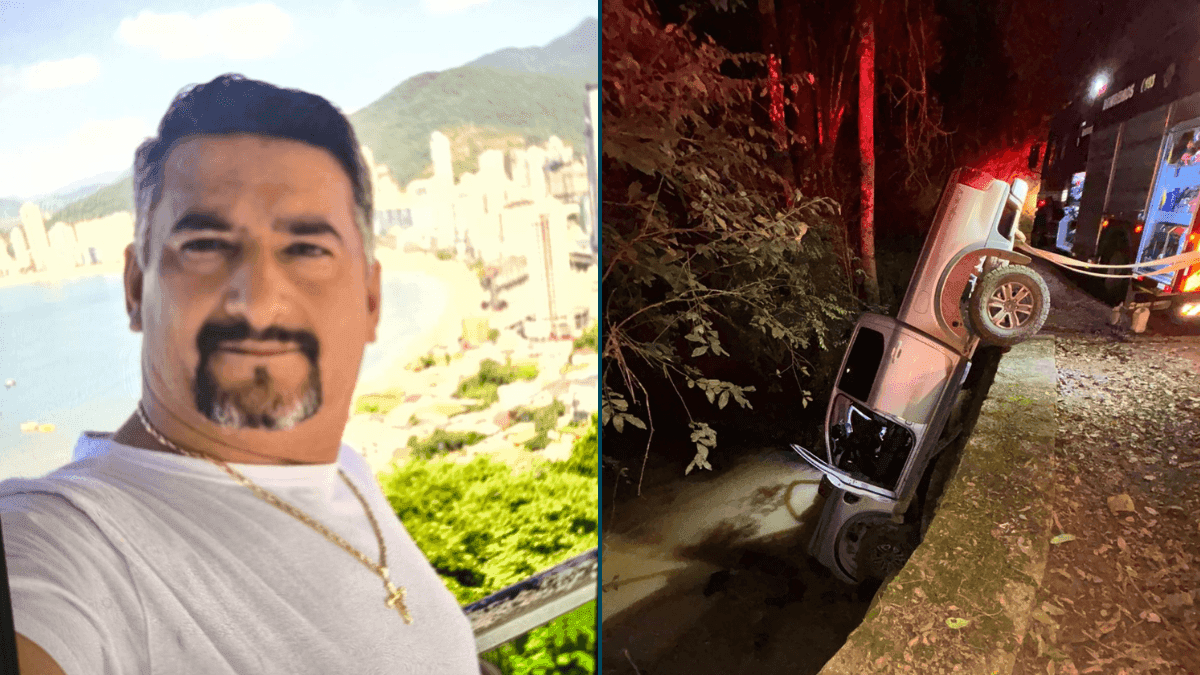 Romário Cardoso de Cristo Leite, de 37 anos, foi encontrado dentro do veículo com marcas de corte no pescoço