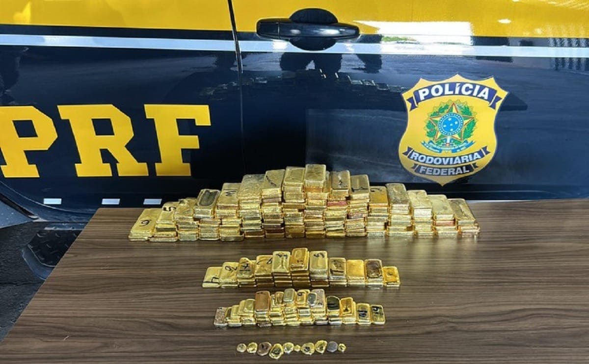 PRF de Roraima apreende ouro avaliado em R$ 60 milhões