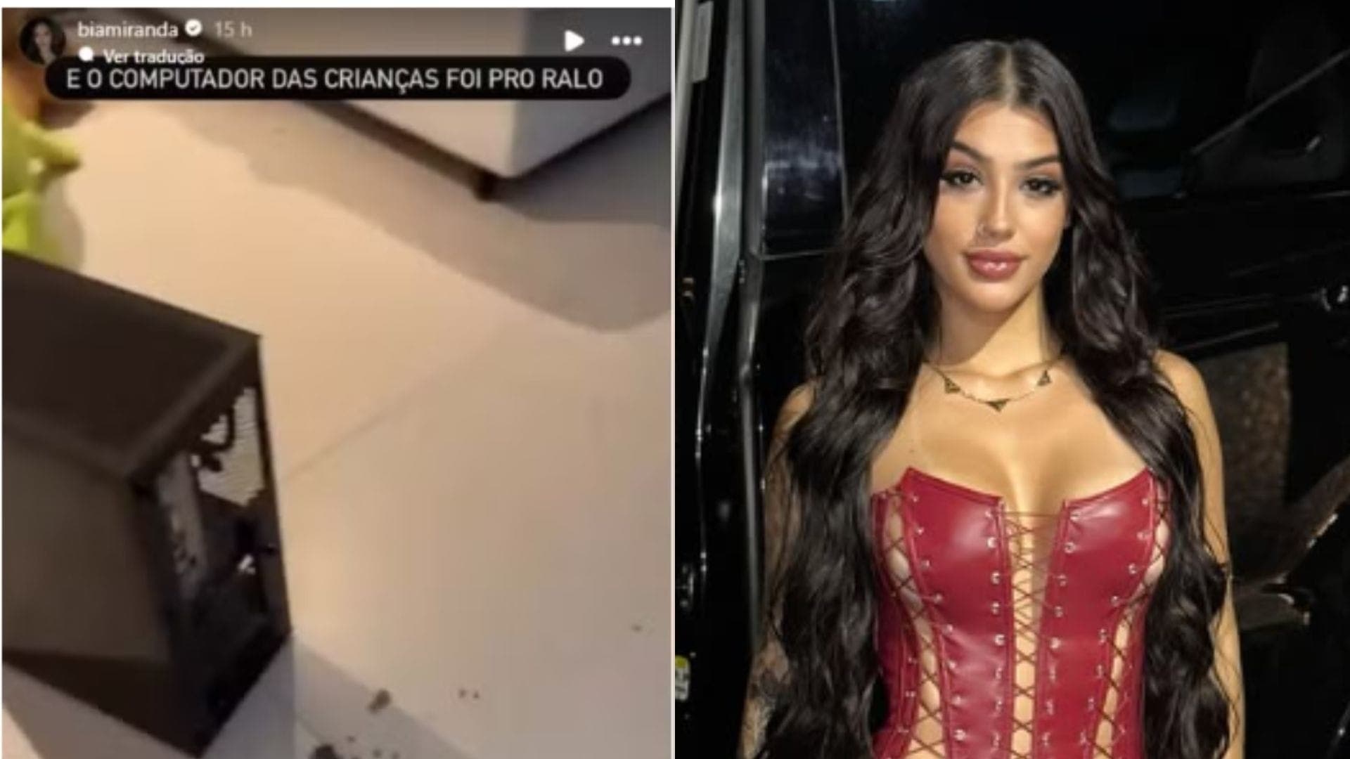 Bia Miranda mostrou casa após passagem da Polícia Civil