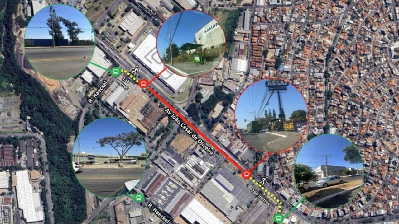 Obras na João César de Oliveira: veja os bloqueios a partir de domingo em Contagem