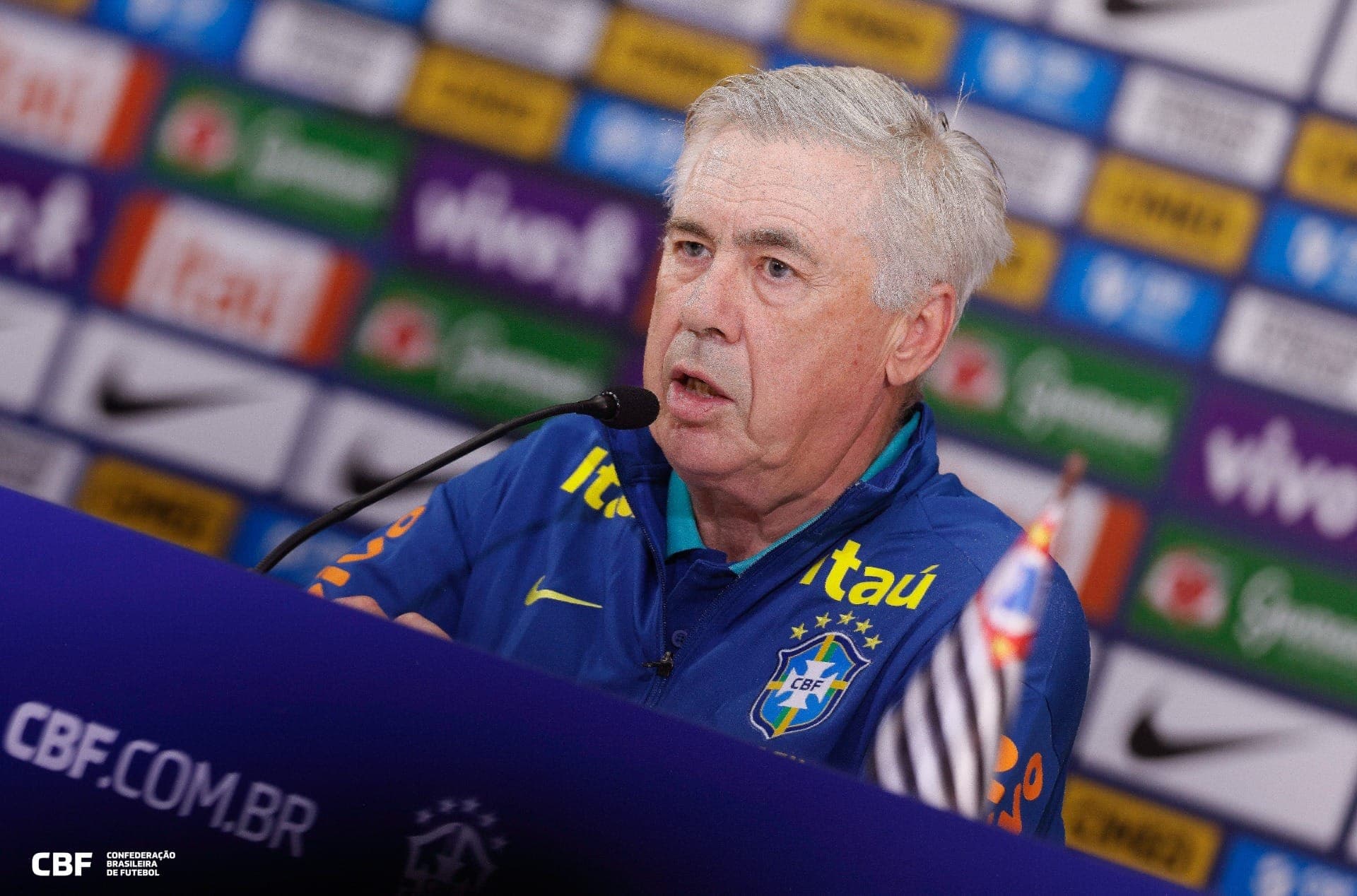 Carlo Anncelotti, treinador da Seleção Brasileira