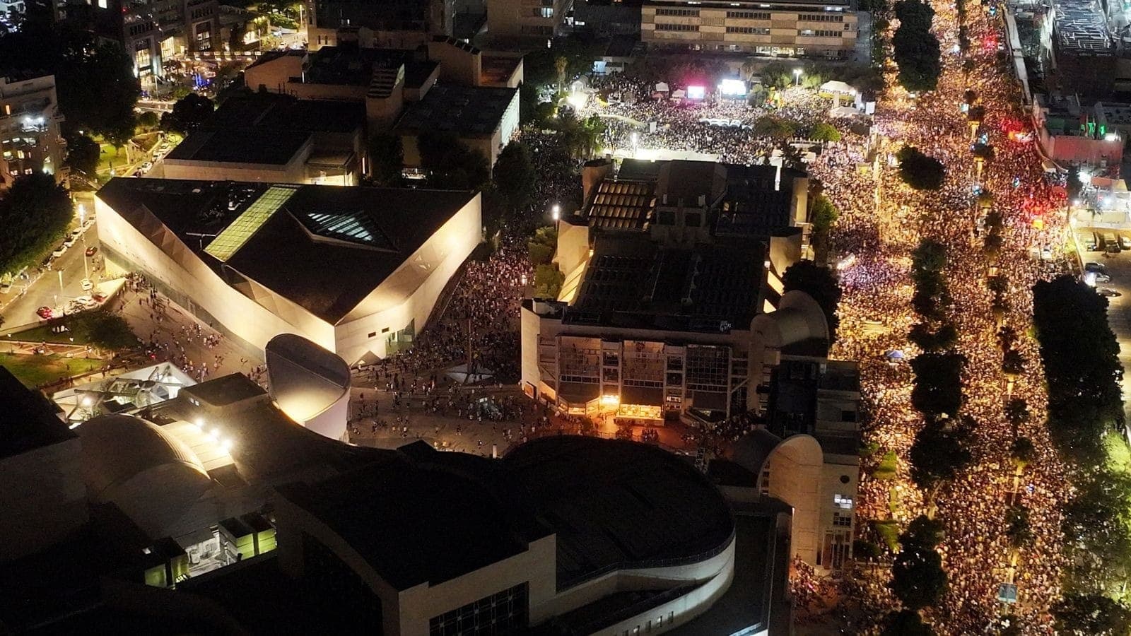 Israelenses nas ruas nos protestos