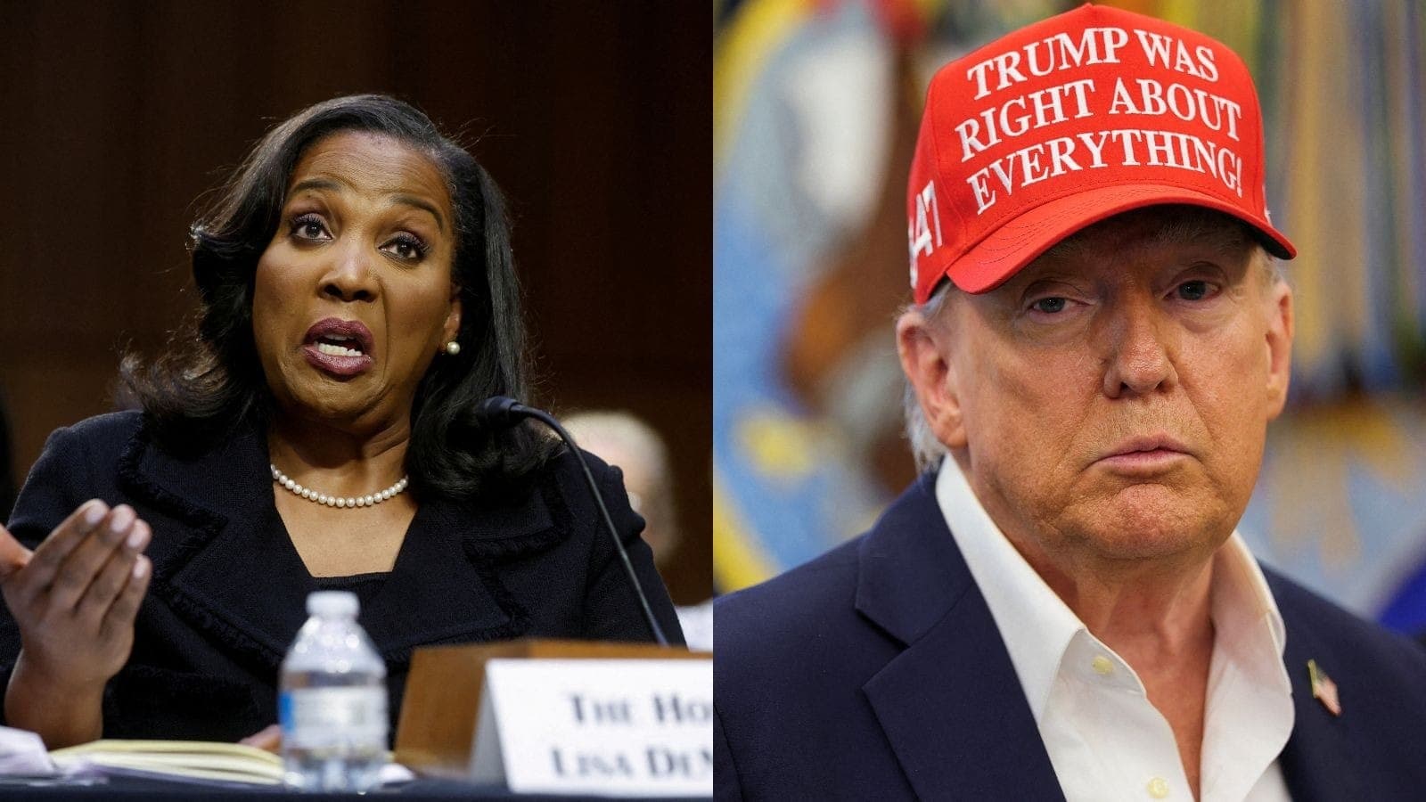 Lisa Cook e Donald Trump