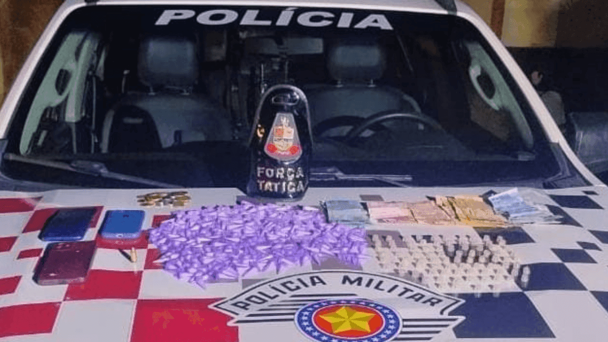 Três homens são presos por tráfico de drogas em Potim