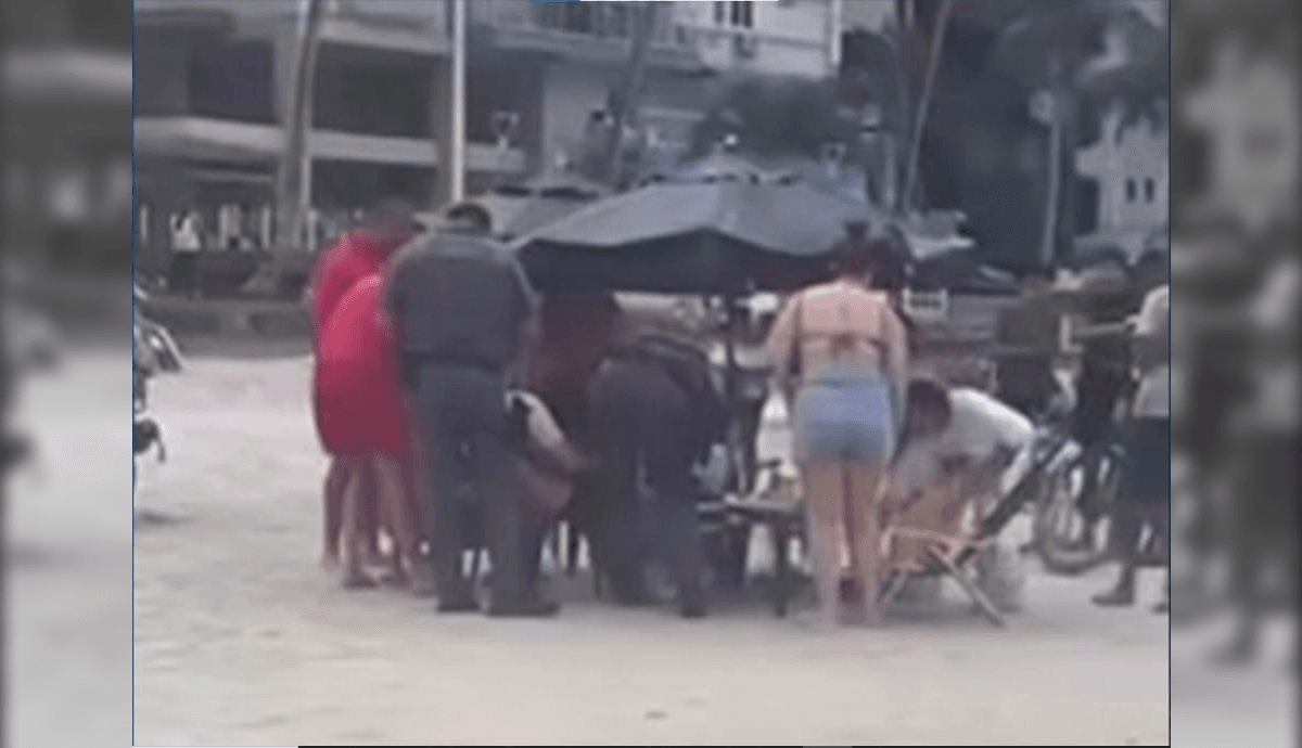 Vítima de assalto baleado na praia do Guarujá