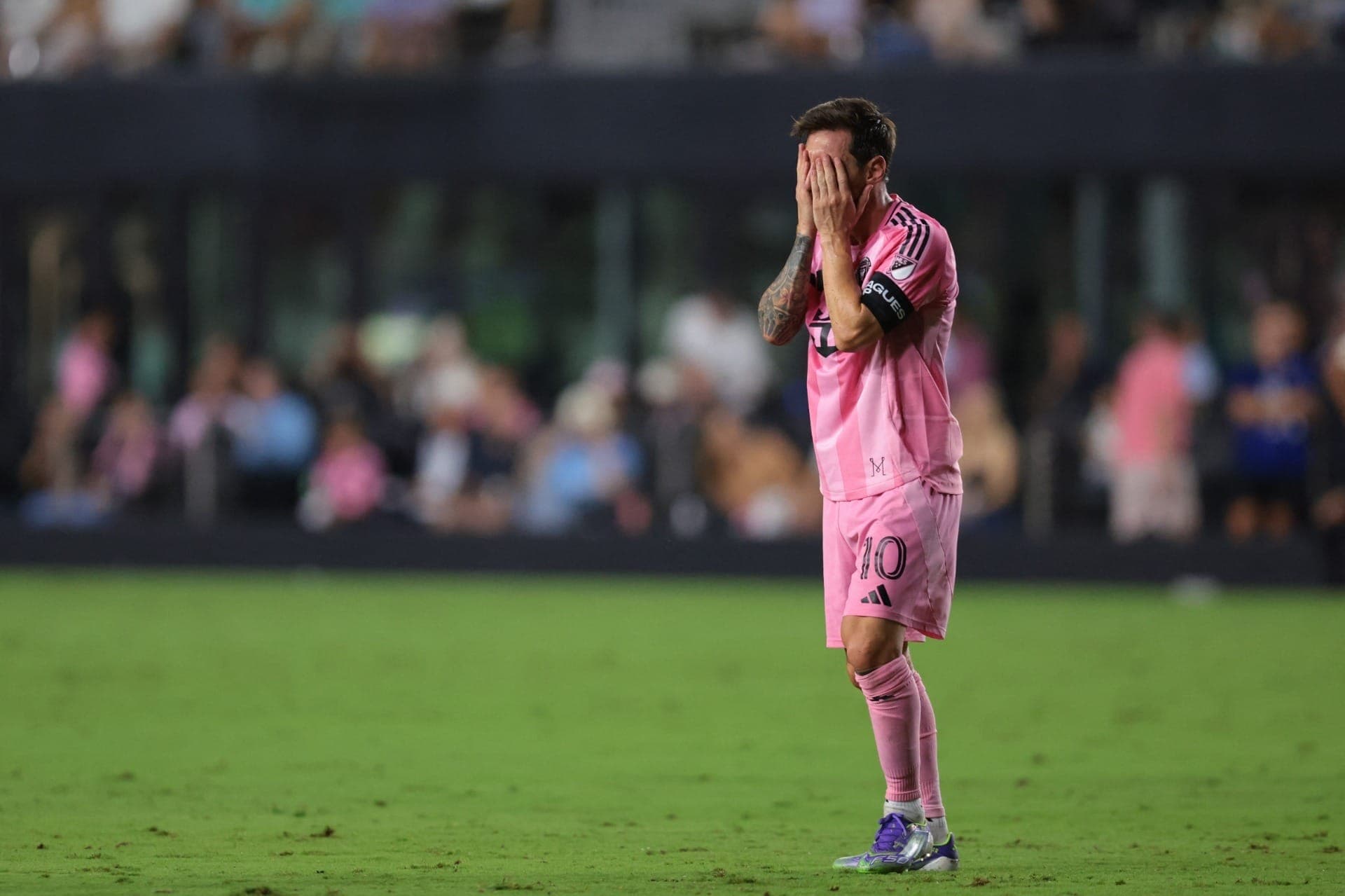 Lionel Messi em revés do Inter Miami